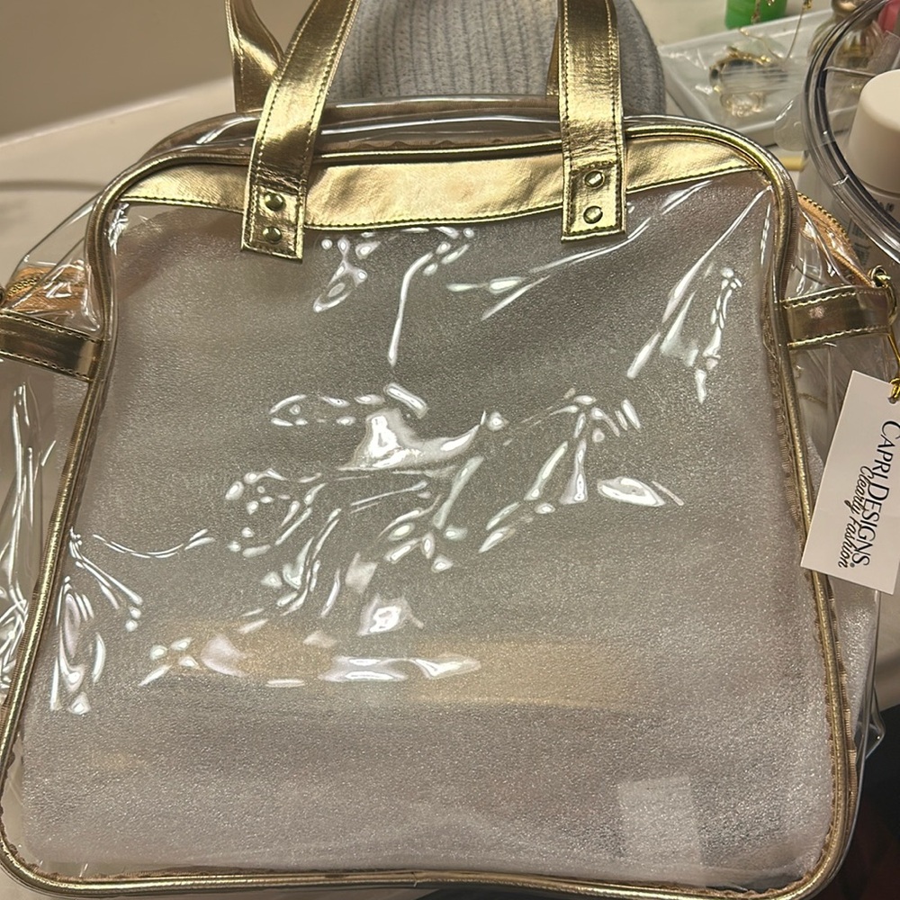 Capri tote clear bag for football games